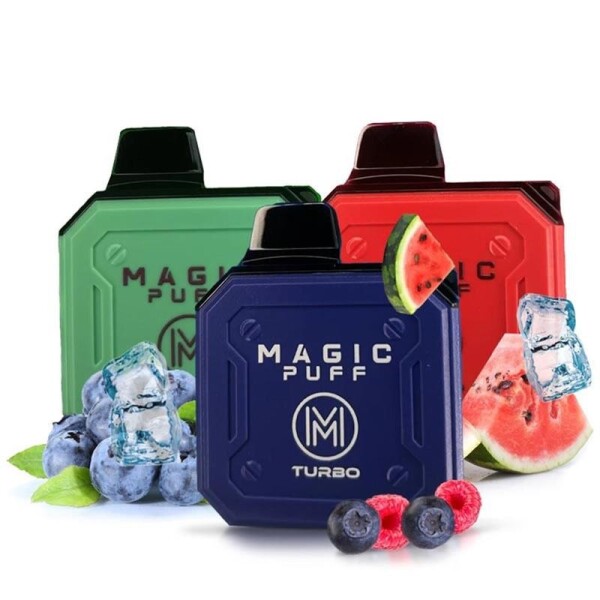 Magic Puff - Turbo 600 Einweg Vape 20 mg/ml Strawberry Shake