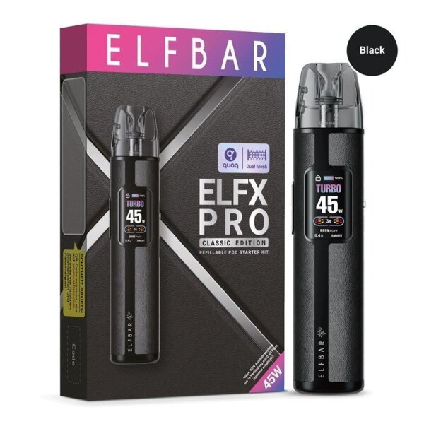 Elf Bar ELFX Pro Pod Kit Black