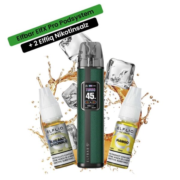 Elfbar Elfx Pro + 2x Elfliq Bundle