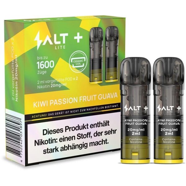 Salt Plus Lite Pods 20 mg/ml Kiwi Passion Fruit Guava