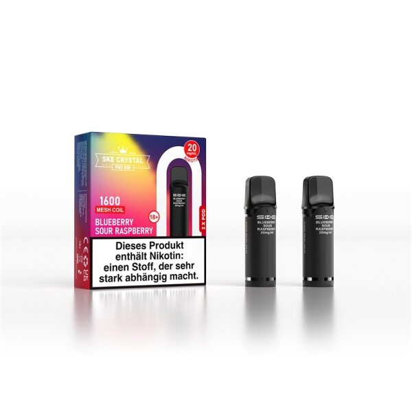SKE Crystal 800 Pro Prefilled Pod Blueberry Sour...
