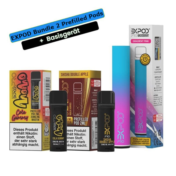 Expod Pro Pod Bundle - 2x Pods + Gratis Akku