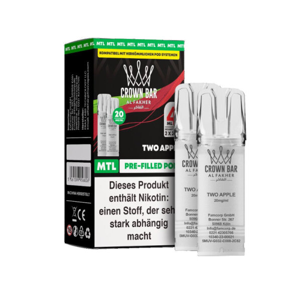 Al Fakher Pods Two Apple (2er Pack)