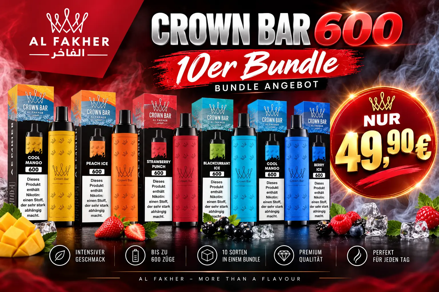 Crown Bar 600 Bundel